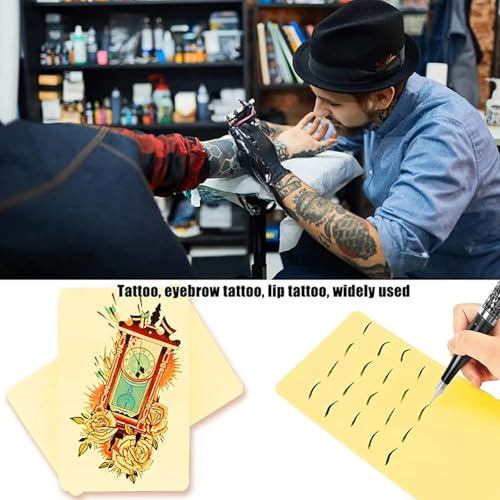 2.5mm Tattoo Fake Skin Large - Yuelong 3PCS Tattoo Skin Practice 8x12" Large Blank Pure Silicone Skin Pad Double Sides Tattooing Eyebrow Practice Skins for Tattoo Supplies