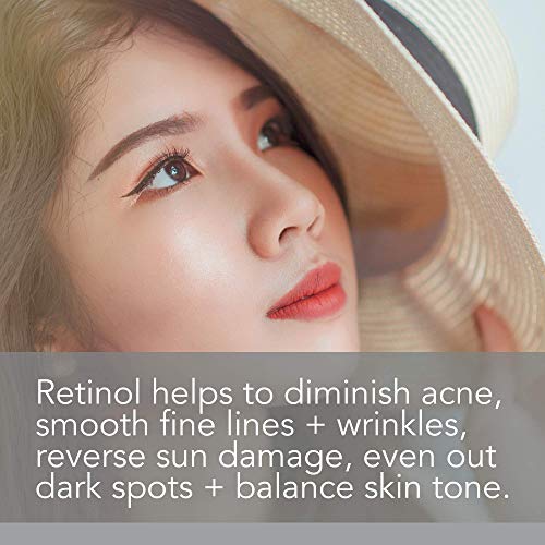 Pure Body Naturals Retinol Moisturizer, 1.7 Ounces - Moisturizing Retinol Cream for Face, Age Defying Eye Cream for Wrinkles and Lines with Hyaluronic Acid, Shea Butter, and Jojoba Oil