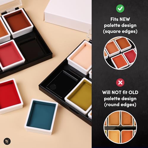Narrative Cosmetics Alcohol Palette Refill Pans - FX Colors - Fresh Blood