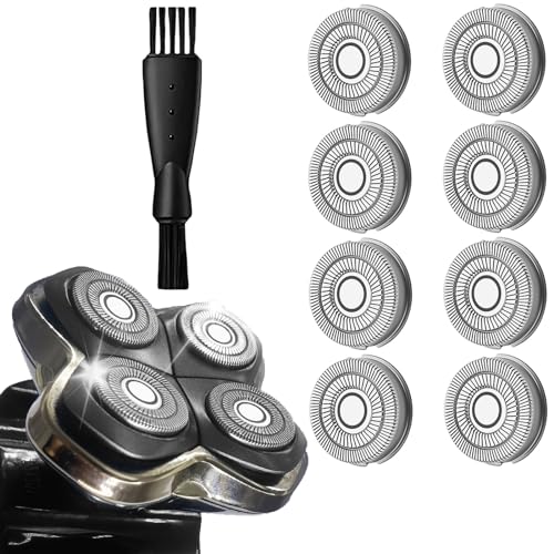 Pitbulls Razor Replacement Blades 8-Pack | Fits Bald Head Gold PRO, Silver PRO, Platinum PRO Series | Precision Blades for Head, Face, Body Grooming