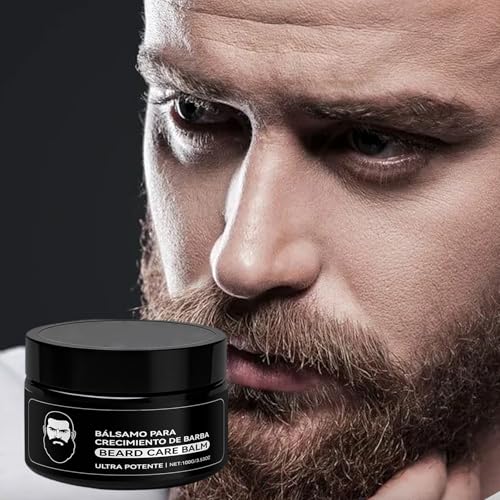 Estimulante Para de Barba, B?lsamo de Crecimiento Ultra Potente, 3.53 oz Barba Crema, Beard Growth Balm, Moisturizes & Strengthens Beard
