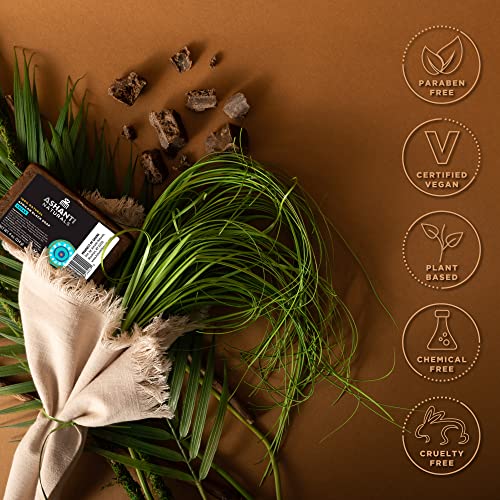 Ashanti Naturals African Black Soap Bar | Scented Natural Black Soap with Raw Shea Butter and Coconut Oil - 2pk 4oz Bars (Argan)