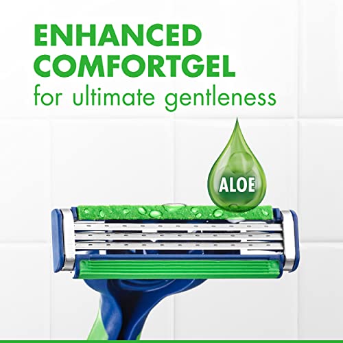 Gillette Sensor3 Sensitive Men's Disposable Razor, 1 Razor - Case of 36