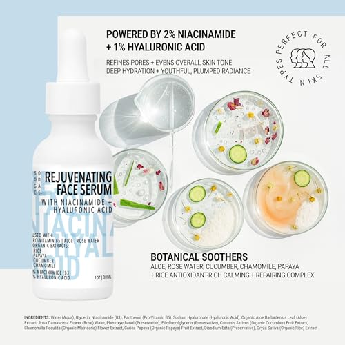 Rejuvenating Niacinamide + Hyaluronic Acid Face Serum