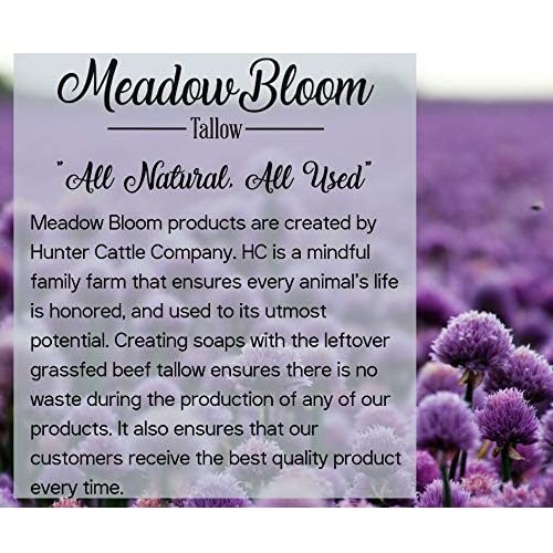 EST'D 2004 HC EST'D 2004 HC Meadow Bloom Tallow Bar Soap - Fennel & Clay 2 Pack - Made with All Natural 100% Grass Fed Tallow Handmade Soap Bar - Great for Face or Body Soap