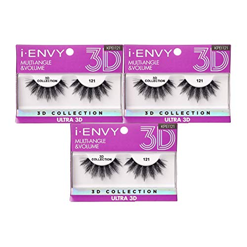 i?ENVY 3D Collection Eyelashes Multiangle & Volume (KPEI121) 3 Pack