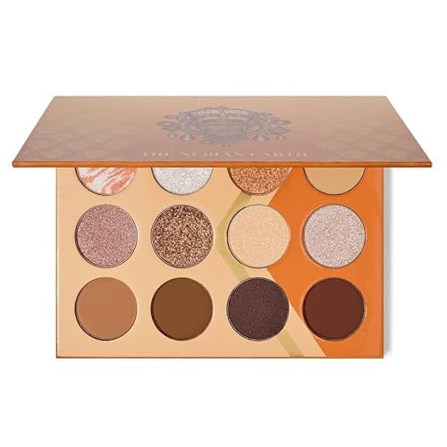 Juvia's Place Nubian Earth Palette - Browns, and Tans - Matte and Shimmer Pressed Pigments - Flattering for All Skin Tones - Shine Brown, White, Brown Palette