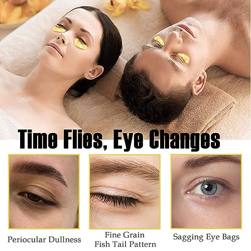 Sulily 30 Pairs Lip Mask & Eye Mask, 24K Gold Crystal Gel Collagen Under Eye Patches, Lip Mask Skincare, Small Gifts for Women, Bachelorette Party Favors, Bulk Gifts, Birthday Galentines Day Gifts