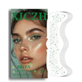 Face Glitter, Green Temporary Face Tattoos Stickers, Body Face Glitter for Women Girls, Green Freckles for St Patrick's Day Country Concerts Singer Festival Rave Accessories (Green - 10 pcs)
