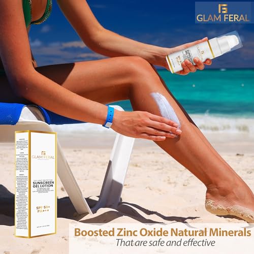 Non-Greasy Gel Sunscreen Lotion, Broad Spectrum SPF 50/ P+++ Rating Sun Aggressor Protection, Repairs, Ultra-Light & Intense Hydrating Daily use, Eco-Friendly Pckged, 1.76fl OZ (Pack of 1)