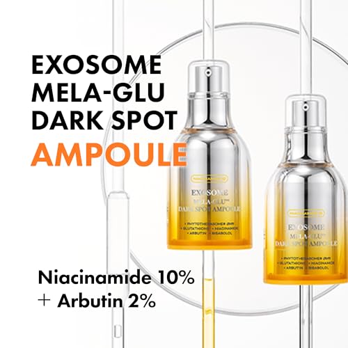 APOTHE Exosome Mela-Glu Dark Spot Ampoule ? Brightening Serum with Grape Exosomes, Niacinamide & Arbutin, 1 fl oz (30ml)