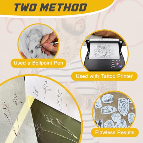 3MM Fake Skin with Transfer Paper - Narkysus 20Pcs Tattoo Skin and Tracing Paper Kit for Practice Including 5Pcs 3MM Tattoo Practice Skin and 15Pcs Stencil Paper for Beginners Tattoo Supplies