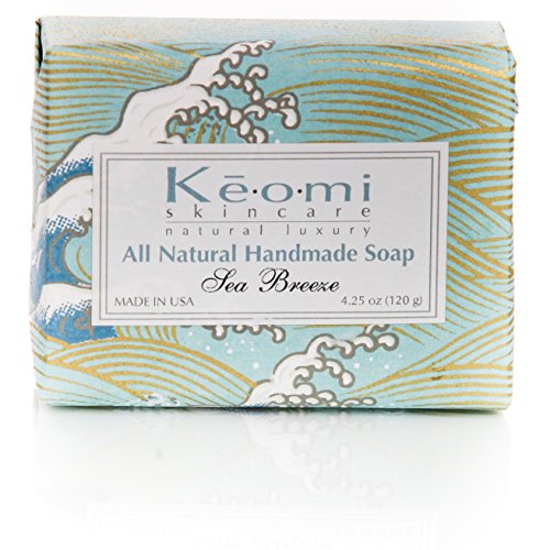 Organic Luxury Handmade 4 Bar Soap Gift Set by KEOMI NATURALS - WONDERFUL VALENTINES DAY GIFT - Gift Boxed & Ready to Give - PAMPER THEM w/LUXURY WHILE LIFTING THEIR SPIRITS