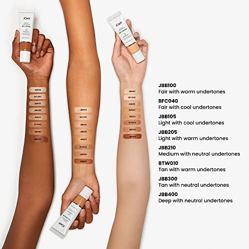 JOAH Beauty Perfect Complexion BB Cream with Hyaluronic Acid and Niaciminade,Korean Makeup with Medium Buildable Coverage,Evens Skin Tone,Lightweight,Semi Matte Finish,Tan with Neutral Undertones