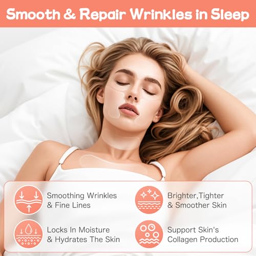 Neck Wrinkle Patches, Anti Wrinkle Silicone Patches£¬Reusable Neck & Chest Firming and Tightening Facial Masks, Collagen Neck Fine Line Pads for Women Reduce Fine Wrinkles, Moisturizing & Firming