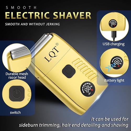 Professional Hair Clippers & Beard Trimmer for Men - Electric Razor & Grooming Kit, Rechargeable Cordless Hair Clippers for Barbers with LCD Display, Hair Cutting Kit, Gift for Men/Dad/Husband