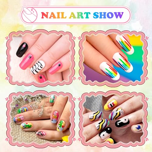 36 Colors Nail Art Pen Set,3D Acrylic Nails Art Markers Pens,Quick Dry Nail Doodle Pens for Home & Salon DIY Nail Art £¨1.0 mm Pen Nib£©