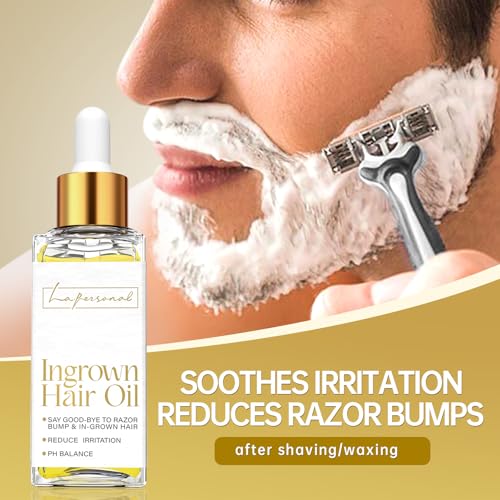 LA.PERSONAL Ingrown Hair Treatment, Razor Bump Treatment for Men and Women, Razor Bump and Burn Remover Ingrown Hair Oil for Bikini Area, Legs and Underarm Area After Shave 40 ML/1.4 FL OZ