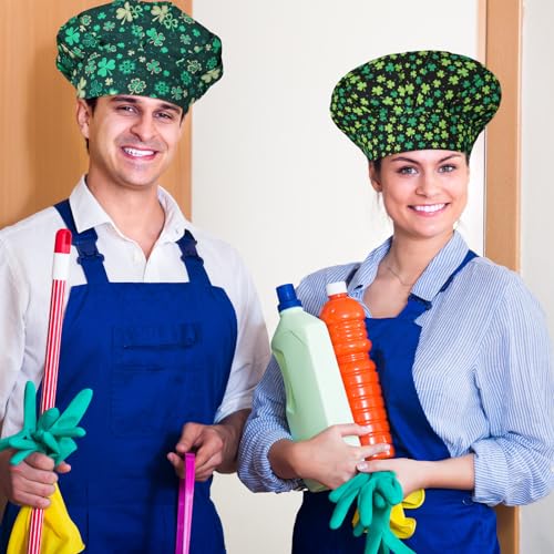 Jadive 6 Pcs Scrub Cap with Buttons Adjustable Working Hats Surgical Cap with Sweatband for Women Men