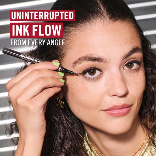 Rimmel London Wonder¡¯Ink Eyeliner, Matte Finish, Waterproof, Long-Wearing, 001, Black, 0.03oz