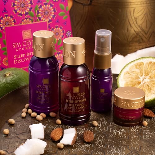 SPA CEYLON Sleep Intense Discovery Set | Ayurvedic Spa Kit for prepare for Sleep | Spa Set