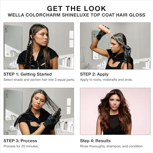 COLORCHARM ShineLuxe Top Coat Hair Gloss | Restores Color Vibrancy & Adds Shine with Smooth, Conditioned Results | Vegan Formula & Free of Ammonia | 2 oz.