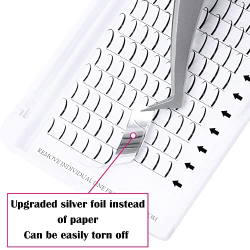 Lash Extension Spikes 15-20mm Mix D Curl Premade Lash Spikes Individual Lashes Super Mink Wipsy Volume Lash Extensions Spikes Eyelash Extension Supplies£¨D Curl,15-20mm)