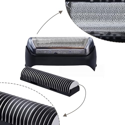 Series 1 10B Foil & Cutter Replacement Head, Razor Replacement Foil & Cutter Cassette with Bra-un Cruzer, 10B/20B 1000/2000 Series, Shaver Head Set Compatible with 190 1735 1775 5728 5729 170S