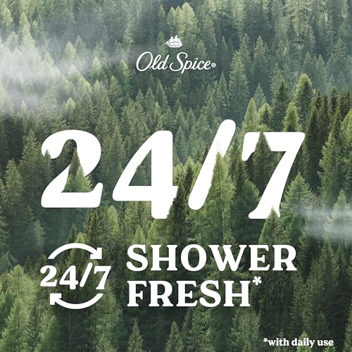 Old Spice Cleansing Body Wash for Men, 24/7 Shower Fresh with Lasting Scent, Cleanse & Refresh, Gentle on Skin, Vitamin B3, Timber with Sandalwood + Cypress Scent, 30 oz (Pack of 4)