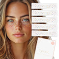 RAINBOW CONFETTI FRECKLES set of 10 premium boho waterproof temporary metallic gold and silver jewelry foil Flash Tattoos, face tattoo, face sparkle, rainbow temporary tattoo, rainbow party