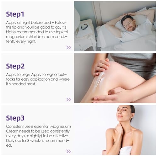 WZI Magnesium Butter for Sleep - Magnesium Cream with Shea & Mango Butter, Arnica & Essential Oils, Nighttime Magnesium Lotion for Leg, Foot, Original Lavender, 4oz