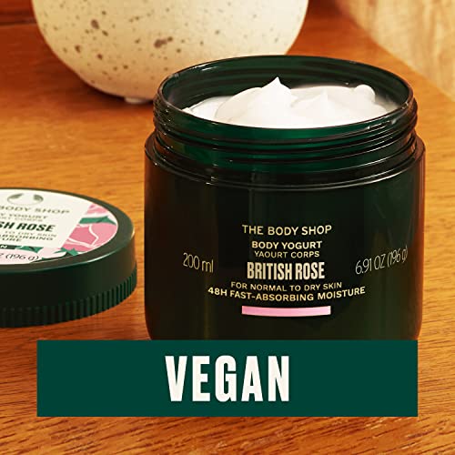 The Body Shop British Rose Body Yogurt ? Instantly Absorbing Hydration from Head to Toe ? For Normal to Dry Skin ? Vegan ? 6.91 oz
