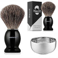 Black Badger Shaving Brush and Shaving Bowl