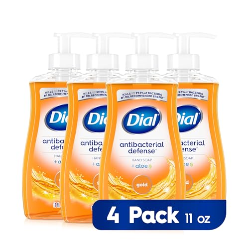 Dial Antibacterial Bar Soap 32 Pack, Gold, 4 oz & Liquid Hand Soap 4 Pack, Gold, 11 fl oz