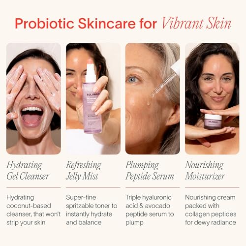 Solawave Probiotic Korean Cloud Cream Moisturizer with Peptides & Hyaluronic Acid | Solabiome Prebiotic Barrier Boosting Complex ? Skincare for Aging & Dryness, 1.7 Oz. (Pack of 2)