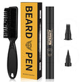Beard Pencil Filler for man Water Proof Beard pen and beard brush Long Lasting Coverage Natural Finish, Male Mustache Repair Shape, Effective Enhance Facial Hair £¨BLACK£©