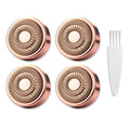 Gen 2 Replacement Heads Compatible with Flawless Facial Hair Remover, Replacement Blades£¬Rose Gold (4 Pcs)