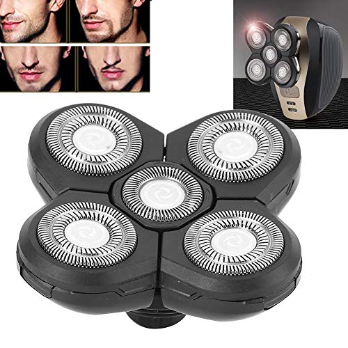 5 Head Replacement Blade For,ANGGREK 5 Head Replacement Blade Universal Electric Beard Shaver 5 Blade Head Accessory Replacement Cordless Shaver Repl(Spare 5