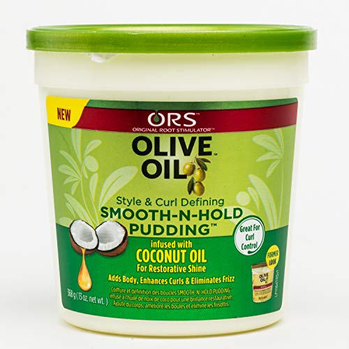 ORS Olive Oil Style and Curl Smooth-N-Hold Pudding Olive Oil Frizz Control and Shine Glossing Hair Polisher - Bundle