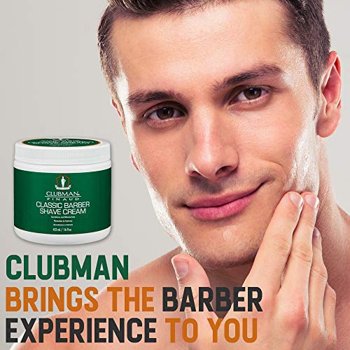Clubman Classic Barber Shave Cream, 16 Oz, 2 Pack