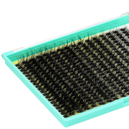 16Rows 50D Fluffier Cluster Lashes DIY Eye Lashes Extensions Wispy 320 Pcs Individual False Eyelashes Mixed 10-18mm Easy Grafting (50D-10-18MM MIX)