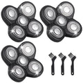 5D Blades Shaver Replacement Heads,Head Electric Razor Shaving Compatible with Frbid Replacement Blades Shaver kit for Bald Men with 3 Cleaning Brush, 3 Pack by Plantarecover