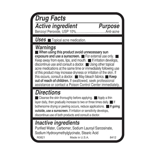 Replenix BP Acne Gel 10% Spot Treatment, Medical-Grade Benzoyl Peroxide Blemish Treatment for Acne-Prone Skin (2 oz)