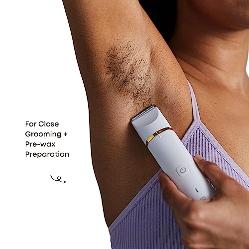 Bushbalm Bikini Trimmer - Electric Shaver Body Hair Razor for Women, Waterproof, Cordless Shaver for Sensitive Areas, Close Grooming for Bikini, Underarms, and Legs ? Francesca Trimmer