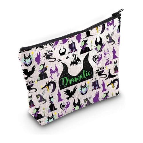 PXTIDY Dramatic Makeup Bag Halloween Queen Evil Gift Villain Lover Gift Villain Queen Movie Makeup Bag Witch Gift