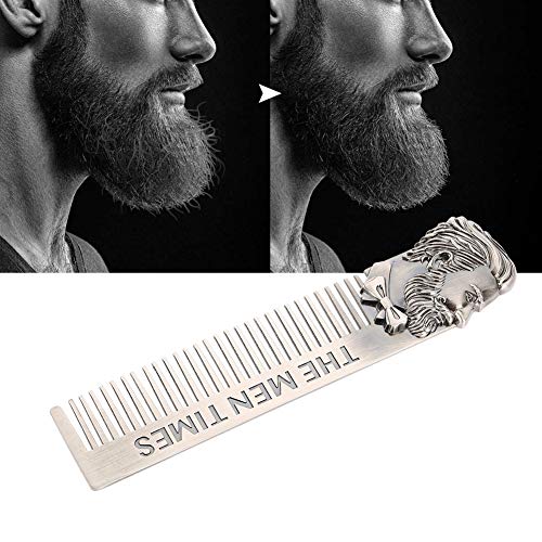 Mini Beard Comb Stainless Steel Beard Comb Portable Beard Comb Mustache Comb Steel Beard Combs For Hair Salon And Household