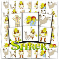 Shrek Tattoos Party Favors Bundle ~ 72 Perforated Individual 2" x 2" Shrek Temporary Tattoos for Kids Boys Girls | Shrek Party Supplies