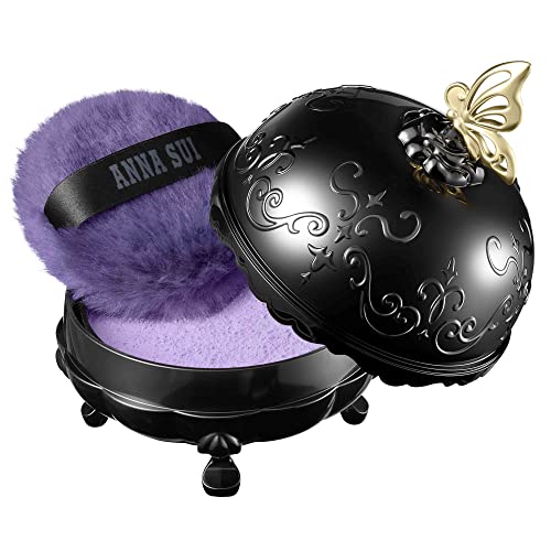 ANNA SUI Loose Face Powder - Refill Only - Blurring effect and Brightening, Covering of Large Pores - Flowless Soft Focus Finish - 200 - Purple - 0.59 oz