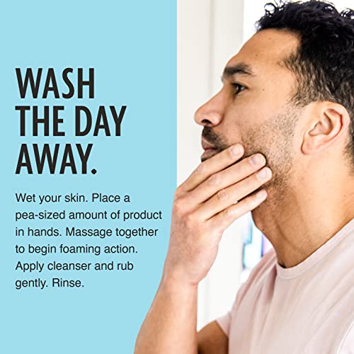 Pacific Shaving Company Clean Facial Wash - Unscented Gentle Face Cleanser with Sea Salt & Aloe Vera - Hydrating Men's Face Wash for Sensitive Skin (7 Oz)