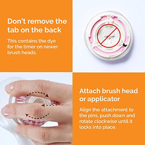 Clarisonic Facial Cleansing Brush Head Replacement | Radiance Brush Head for Dull Skin | Suitable for Sensitive Skin with Travel Bag